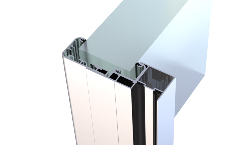 Schiebetur Zargen Vor Der Wand Laufend Az Metallbau